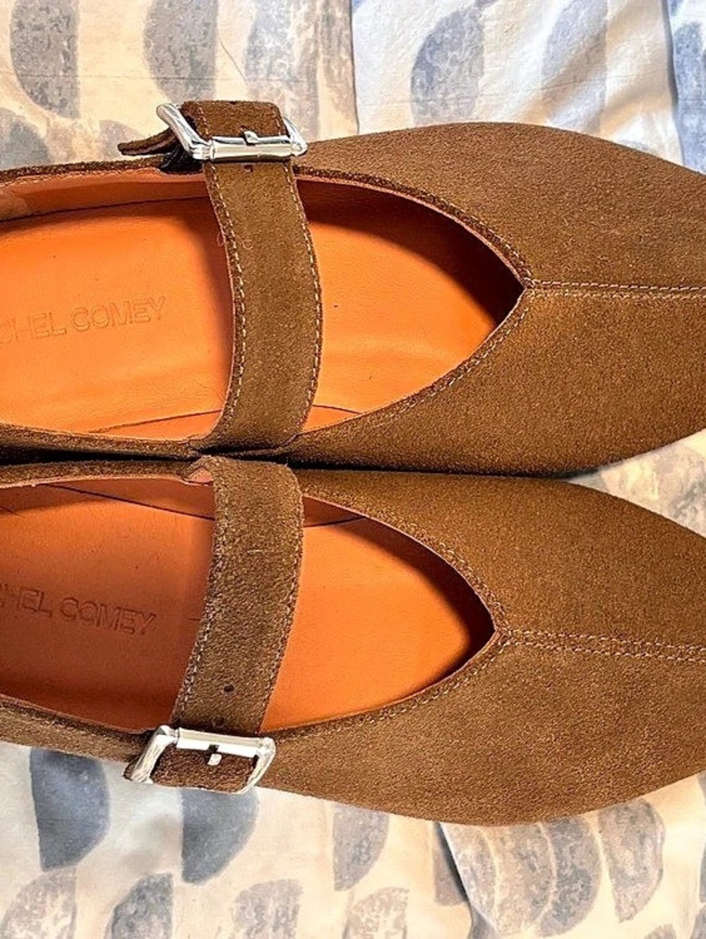 Rachel Comey Pointed-Toe Buckle Mules in Brown
